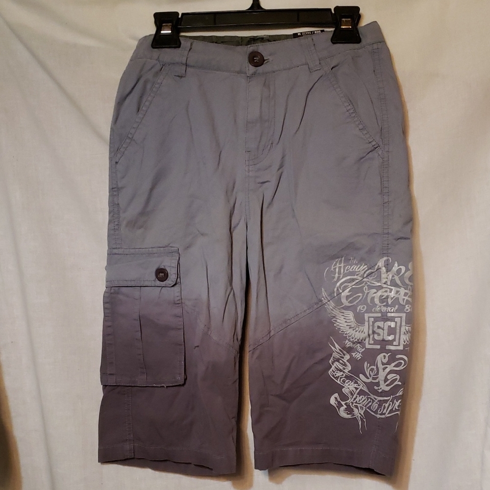Gray Cargo Shorts